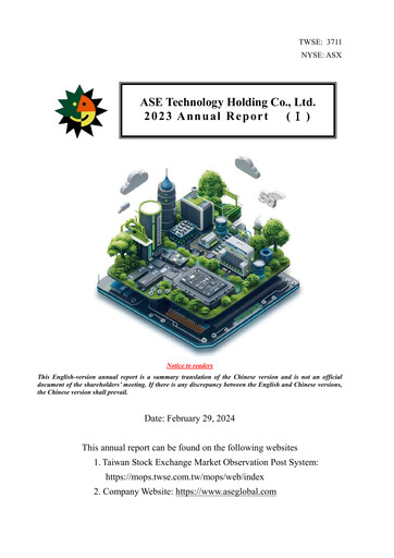 Miniature ASE Group
 Rapport annuel 2023