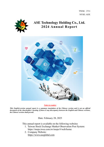 Miniature ASE Group
 Rapport annuel 2024