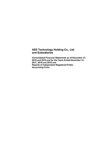 Thumbnail ASE Group
 Financial Statement 2019