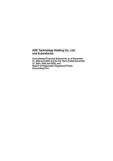 Thumbnail ASE Group
 Financial Statement 2025
