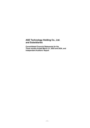Thumbnail ASE Group
 Quarterly Report 2025-q1