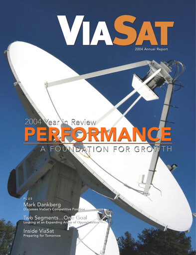 Miniature ViaSat Rapport annuel 2004