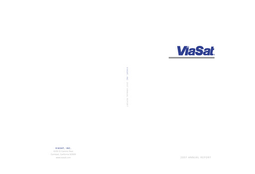 Miniature ViaSat Rapport annuel 2007