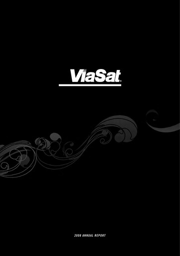 Miniature ViaSat Rapport annuel 2008