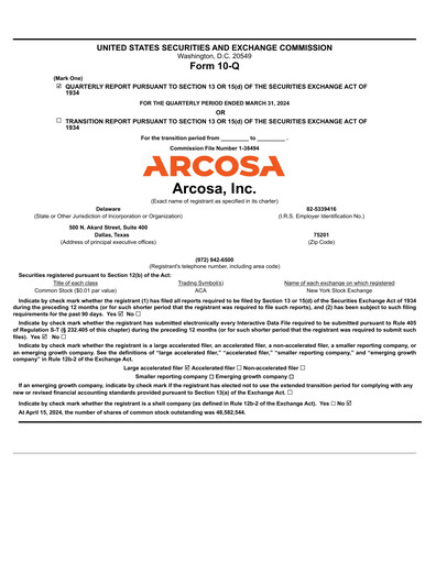 Thumbnail Arcosa
 Quarterly Report 2024-q1