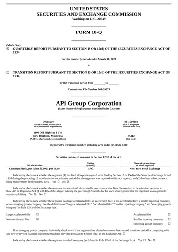 Vorschaubild APi Group Quartalsbericht 2020-q1