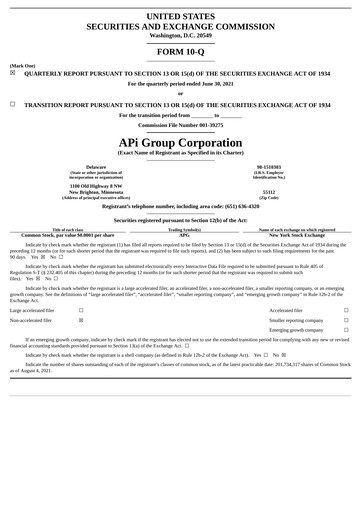 Vorschaubild APi Group Quartalsbericht 2021-q2