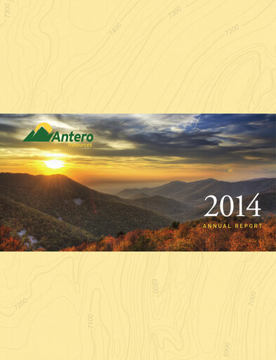 Thumbnail Antero Resources
 Annual Report 2014
