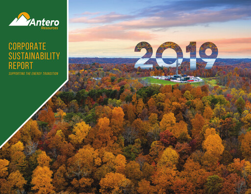 Thumbnail Antero Resources
 Sustainability Report 2019