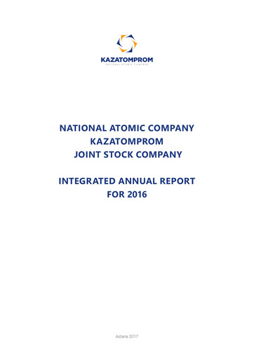 Thumbnail Kazatomprom Annual Report 2016