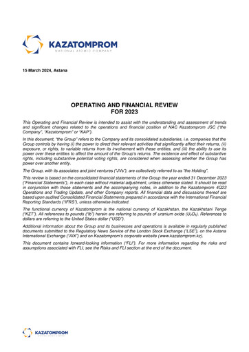 Thumbnail Kazatomprom Financial Report 2023