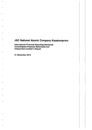Thumbnail Kazatomprom Financial Statement 2014