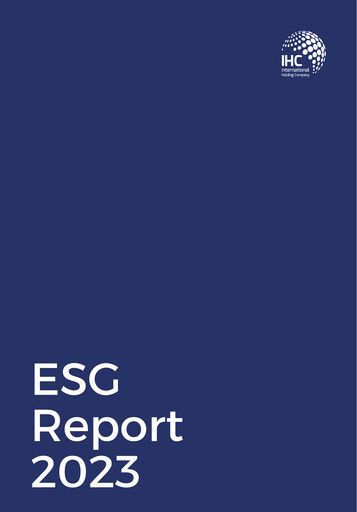 Thumbnail International Holding Company ESG Report 2023