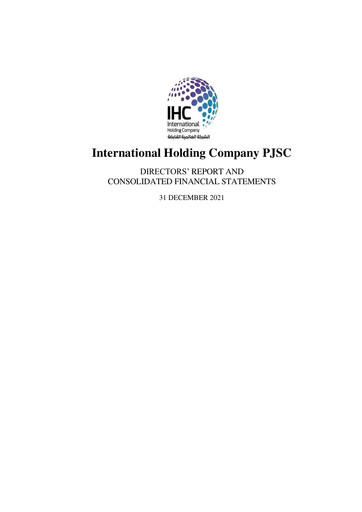Thumbnail International Holding Company Financial Report 2021