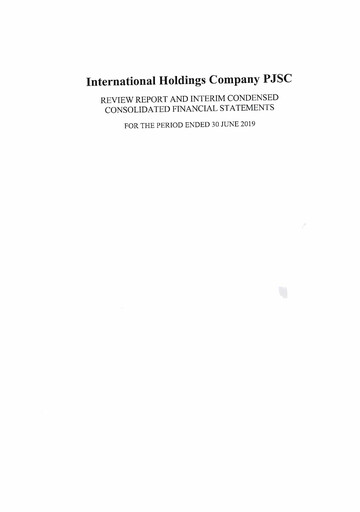 Thumbnail International Holding Company Half-year Report 2019-h1