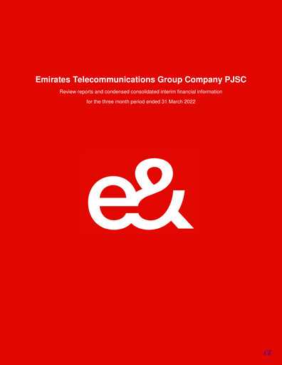 Thumbnail Emirates Telecom (Etisalat Group) Quarterly Report 2022-q1
