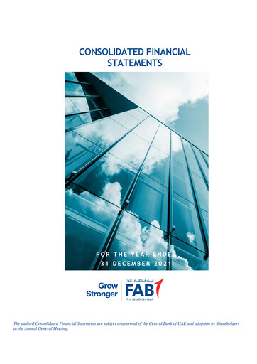 Thumbnail First Abu Dhabi Bank Financial Statement 2021