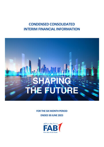 Thumbnail First Abu Dhabi Bank Financial Statement 2023-h1