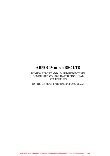 Miniature Abu Dhabi National Oil Company (ADNOC) Rapport semestriel 2025-h1