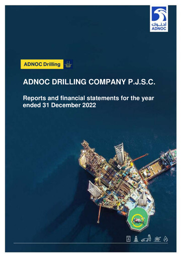 Thumbnail ADNOC Drilling Company Financial Statement 2022