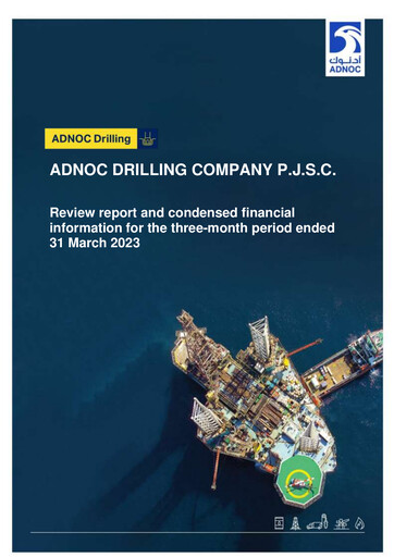 Thumbnail ADNOC Drilling Company Financial Statement 2023-q1