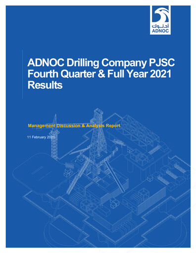 Thumbnail ADNOC Drilling Company Quarterly Report 2021-q4