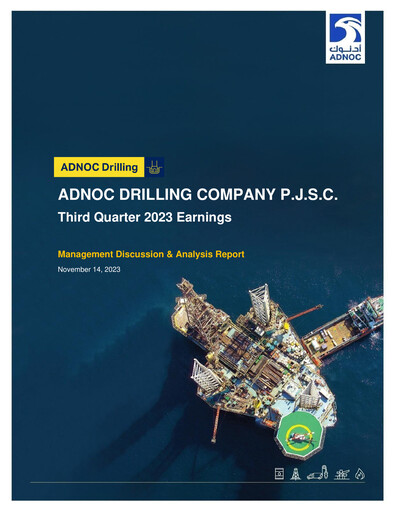 Thumbnail ADNOC Drilling Company Quarterly Report 2023-q3