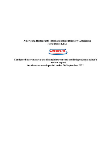Thumbnail Americana Restaurants International Financial Statement 2022-9m
