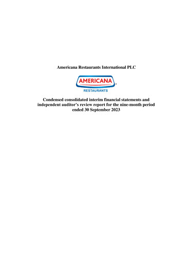 Thumbnail Americana Restaurants International Financial Statement 2023-9m
