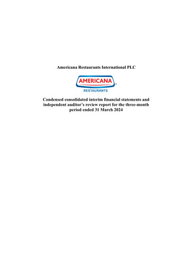 Thumbnail Americana Restaurants International Financial Statement 2024-q1