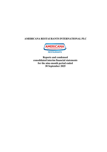 Thumbnail Americana Restaurants International Financial Statement 2025-9m