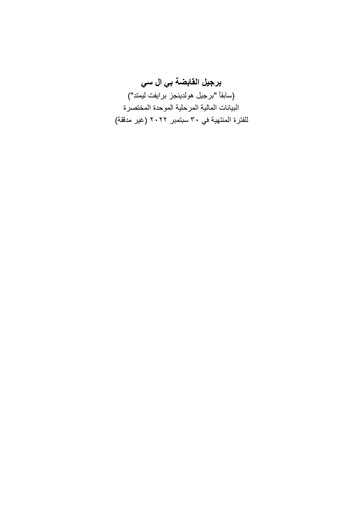Thumbnail Burjeel Holdings Financial Statement 2022-9m