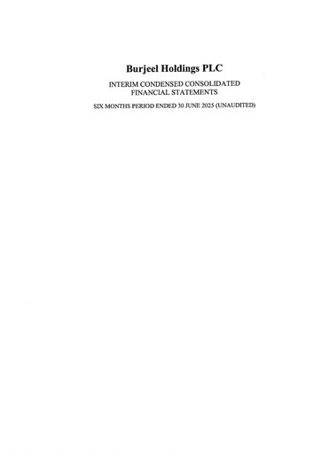 Thumbnail Burjeel Holdings Half-year Report 2025-h1