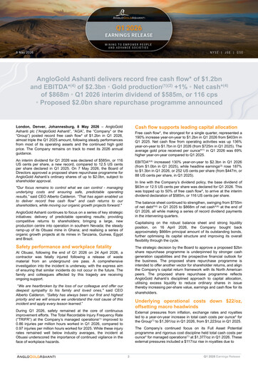 Thumbnail AngloGold Ashanti
 Quarterly Report 2026-q1