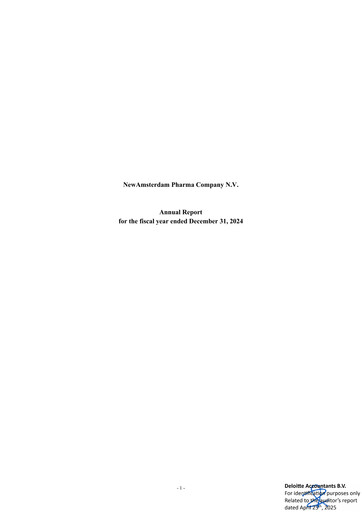 Thumbnail NewAmsterdam Pharma Company Annual Report 2024