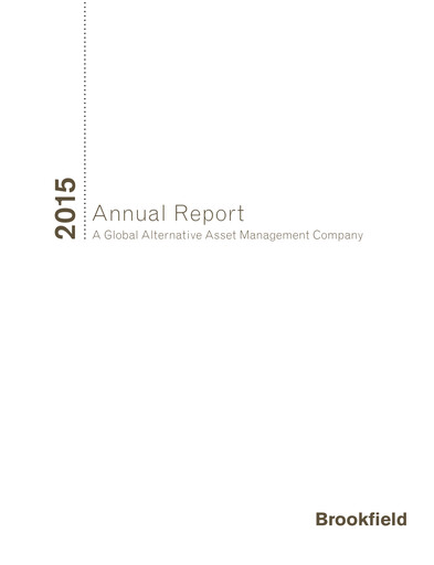 Thumbnail Brookfield Corporation Annual Report 2015