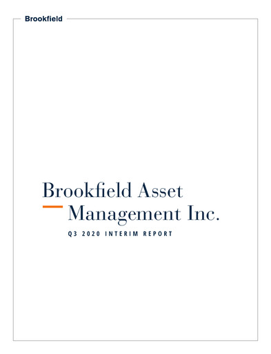 Thumbnail Brookfield Corporation Quarterly Report 2020-q3