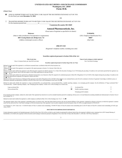 Vorschaubild Amneal Pharmaceuticals
 Jahresbericht 2018