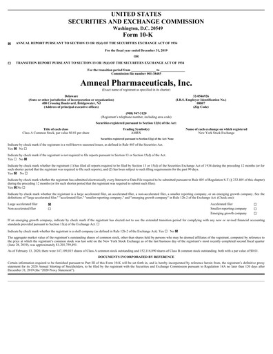 Vorschaubild Amneal Pharmaceuticals
 Jahresbericht 2019