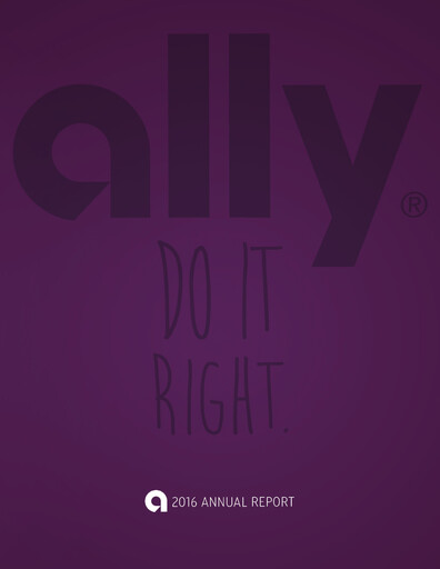 Thumbnail Ally Financial Annual Report 2016