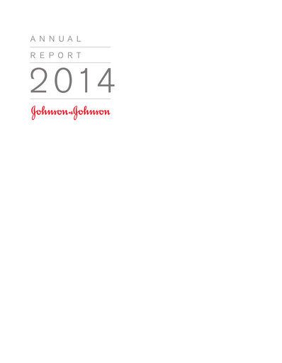 Thumbnail Johnson & Johnson Annual Report 2014