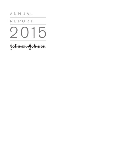 Thumbnail Johnson & Johnson Annual Report 2015