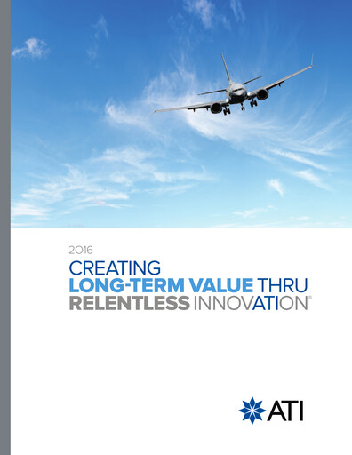 Thumbnail ATI Inc.
 Annual Report 2016