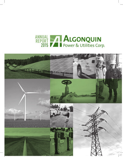 Thumbnail Algonquin Power & Utilities Annual Report 2015