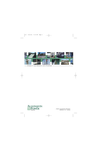 Thumbnail Algonquin Power & Utilities Quarterly Report 2002-q1