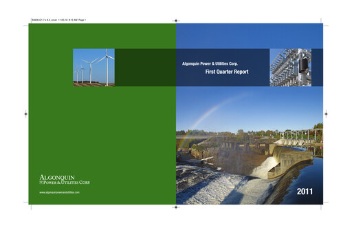 Thumbnail Algonquin Power & Utilities Quarterly Report 2011-q1