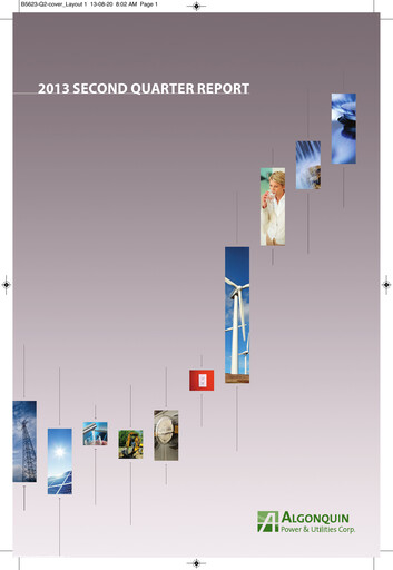Thumbnail Algonquin Power & Utilities Quarterly Report 2013-q2