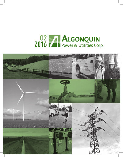 Thumbnail Algonquin Power & Utilities Quarterly Report 2016-q2