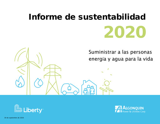 Thumbnail Algonquin Power & Utilities Sustainability Report 2020