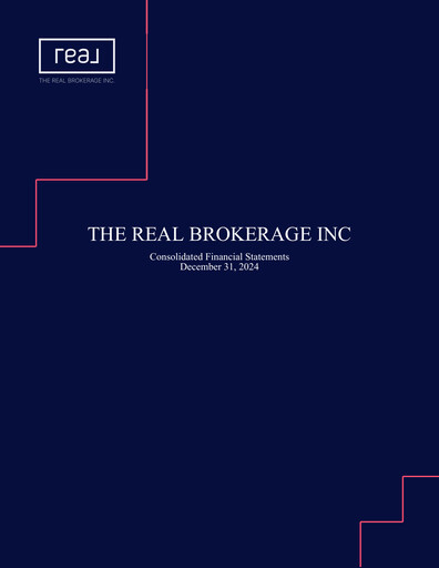Thumbnail The Real Brokerage Financial Statement 2024